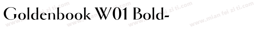 Goldenbook W01 Bold字体转换